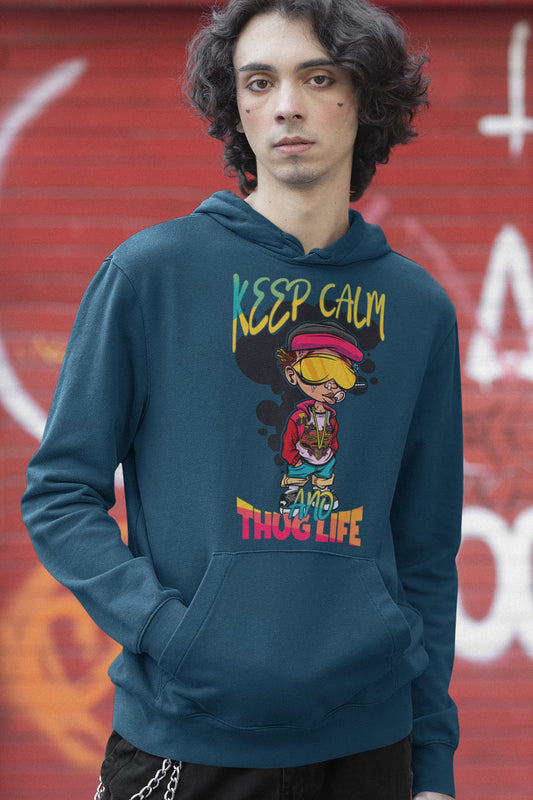Men's Navy Blue Hoodies
