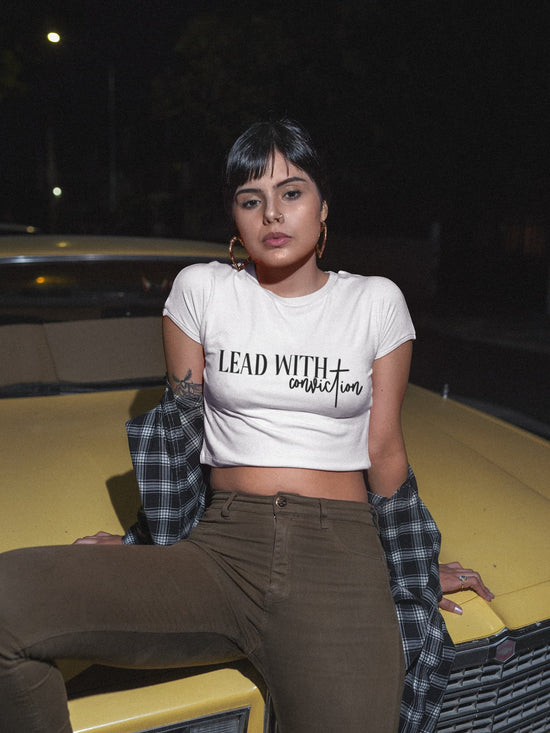 WOMENS WHITE CROP TOP