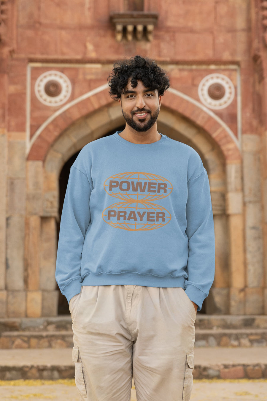 MENS BABY BLUE SWEATSHIRT