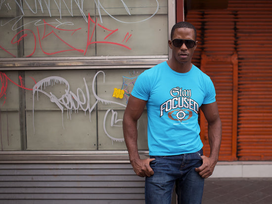 MENS SKY BLUE ROUNDNECK T-SHIRT