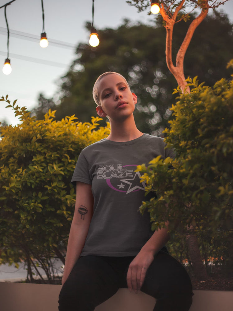 WOMENS CHARCOAL GREY ROUNDNECK T-SHIRT