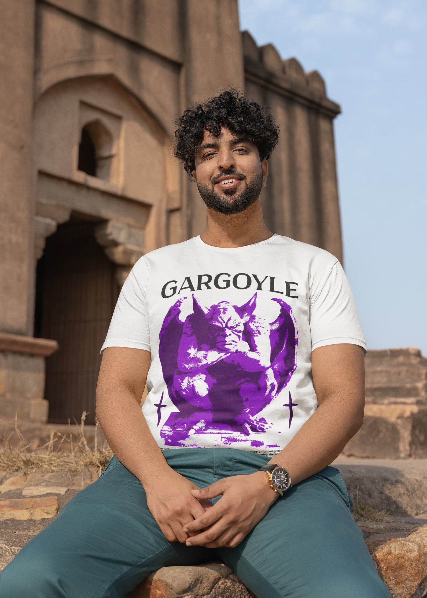 Men's White Round Neck T-shirts