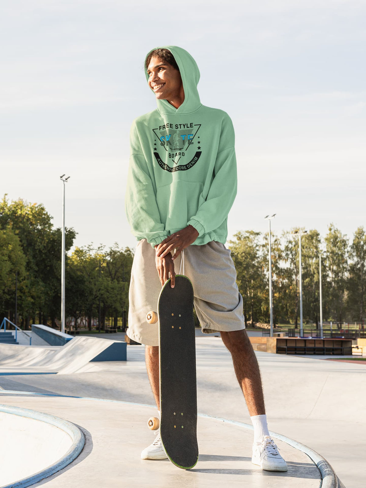 Men's Mint Green Hoodies