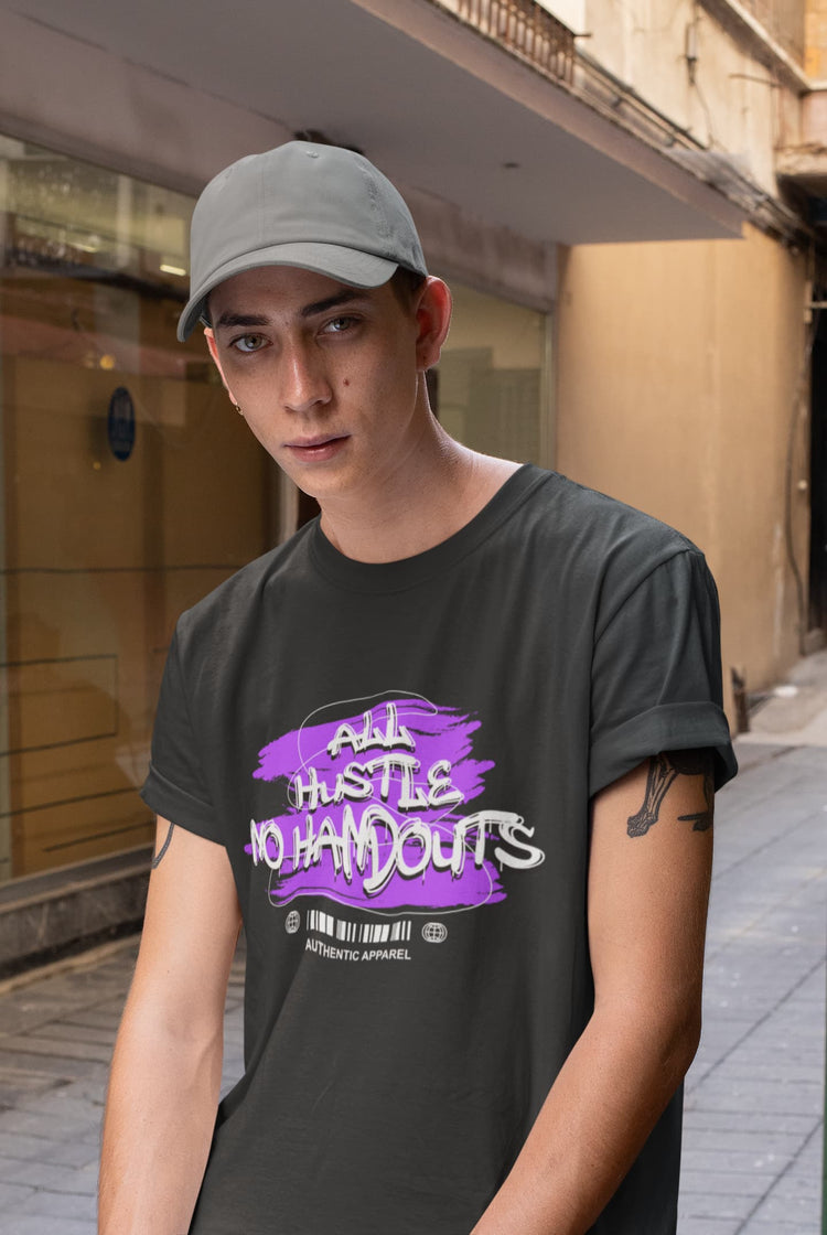 MENS BLACK ROUNDNECK T-SHIRT