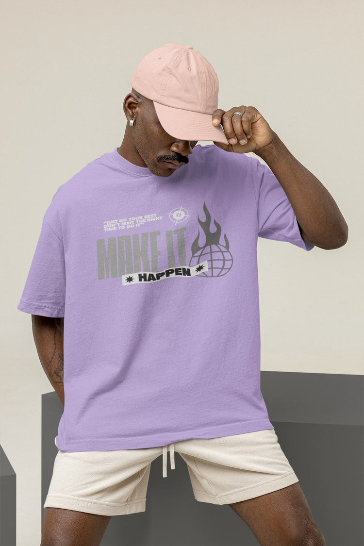 UNISEX IRIS LAVENDER OVERSIZED T-SHIRT