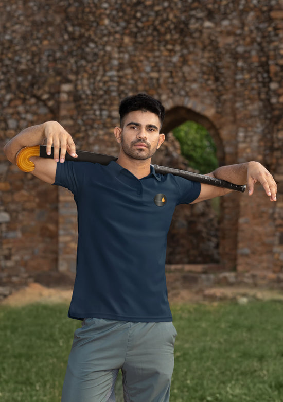 MENS NAVY BLUE POLO T-SHIRT