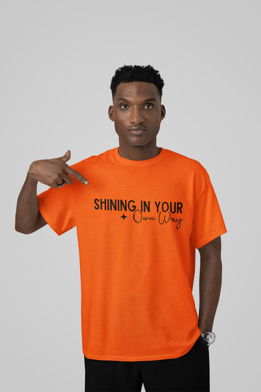 MENS ORANGE ROUNDNECK T-SHIRT