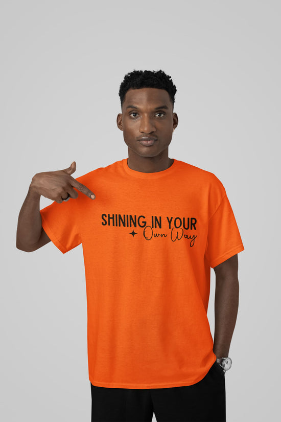 MENS ORANGE ROUNDNECK T-SHIRT