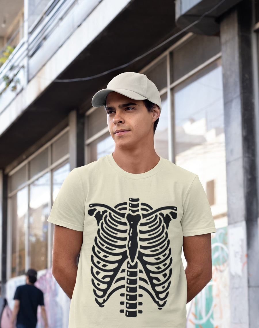 Men's Almond Round Neck T-shirts