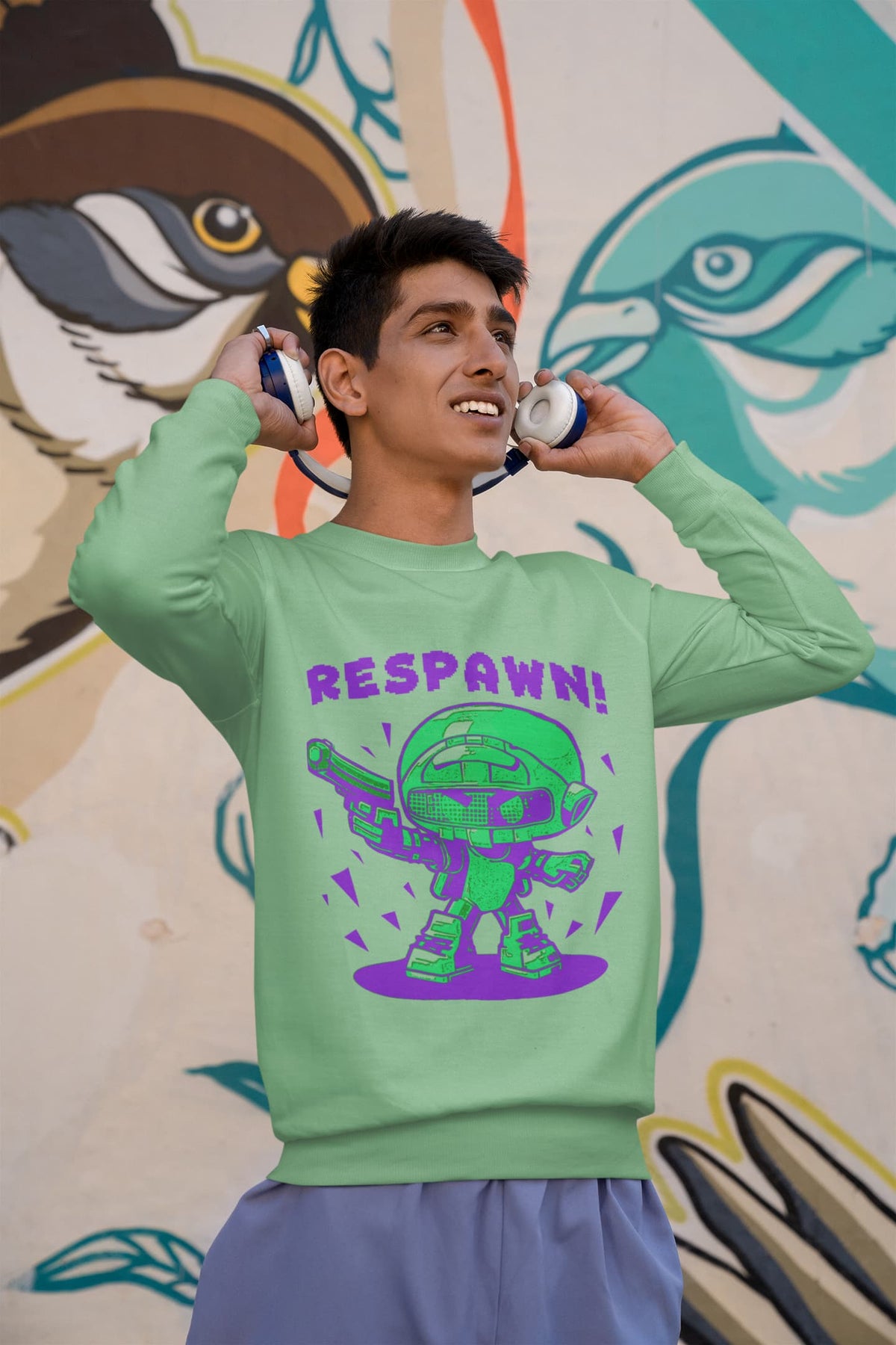 Men's Mint Green Sweatshirts