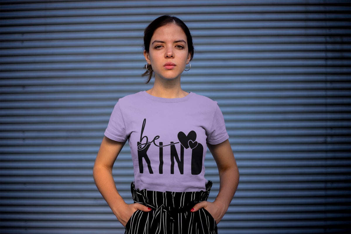 Women's Iris Lavender Round Neck T-shirt
