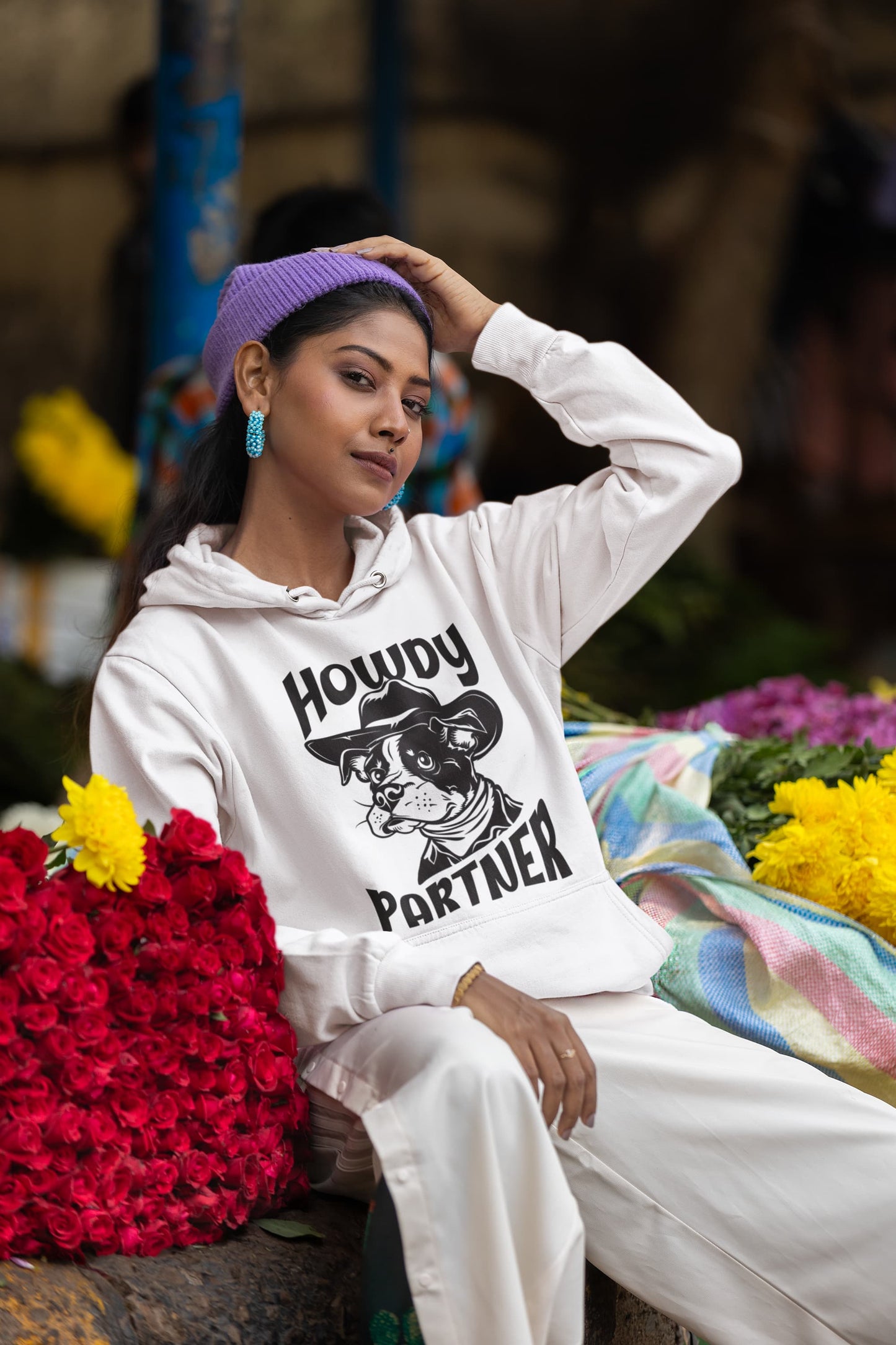 Women's White Hoodies