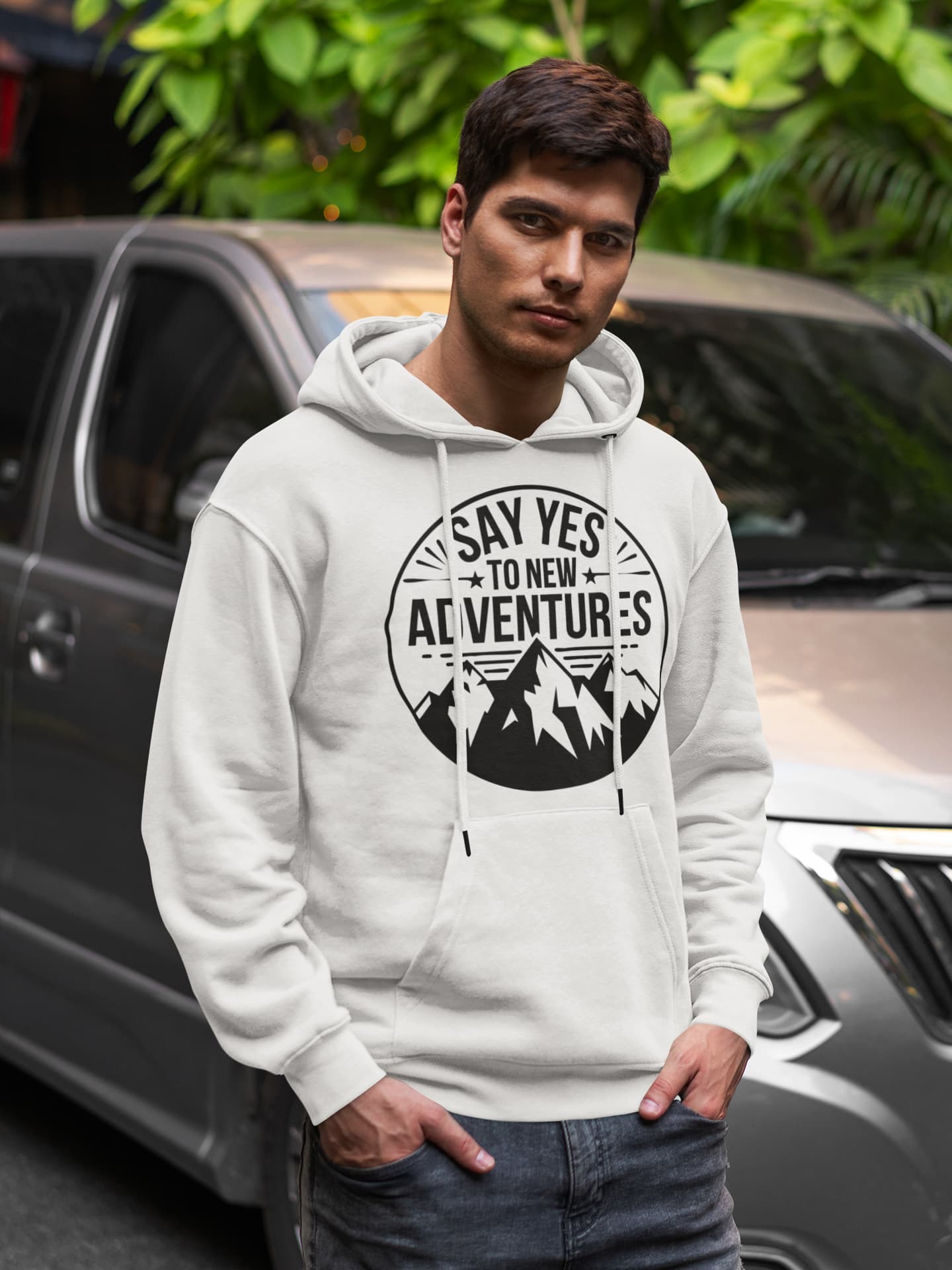 Men's White Hoodies