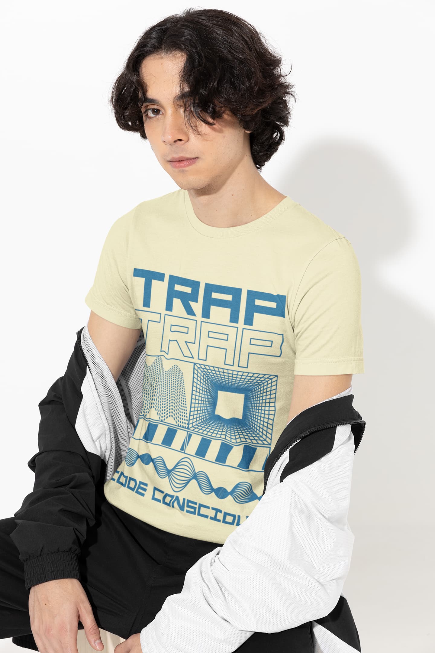 Men's Almond Round Neck T-shirts
