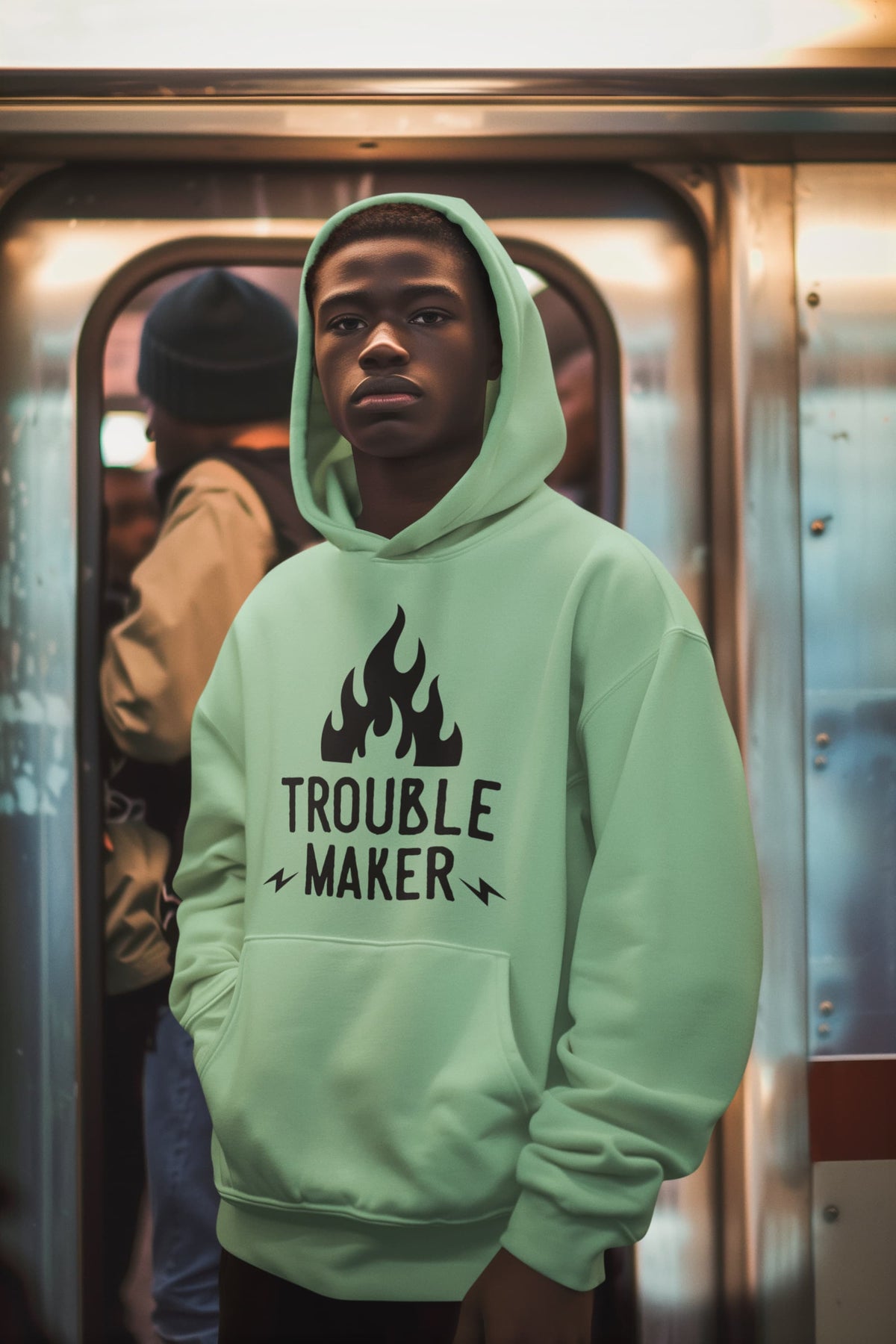 Men's Mint Green Hoodie