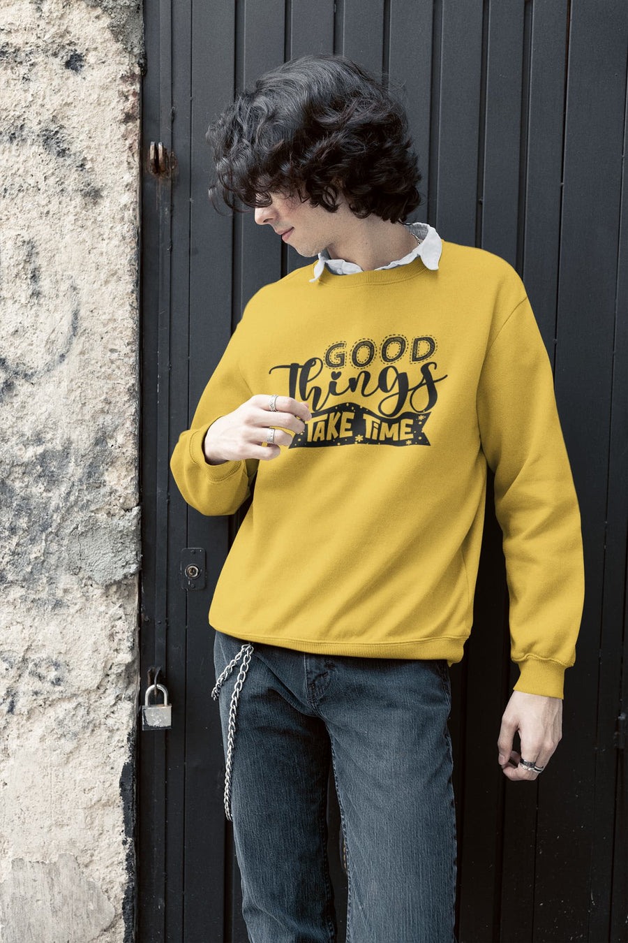 UNISEX GOLDEN YELLOW SWEATSHIRT