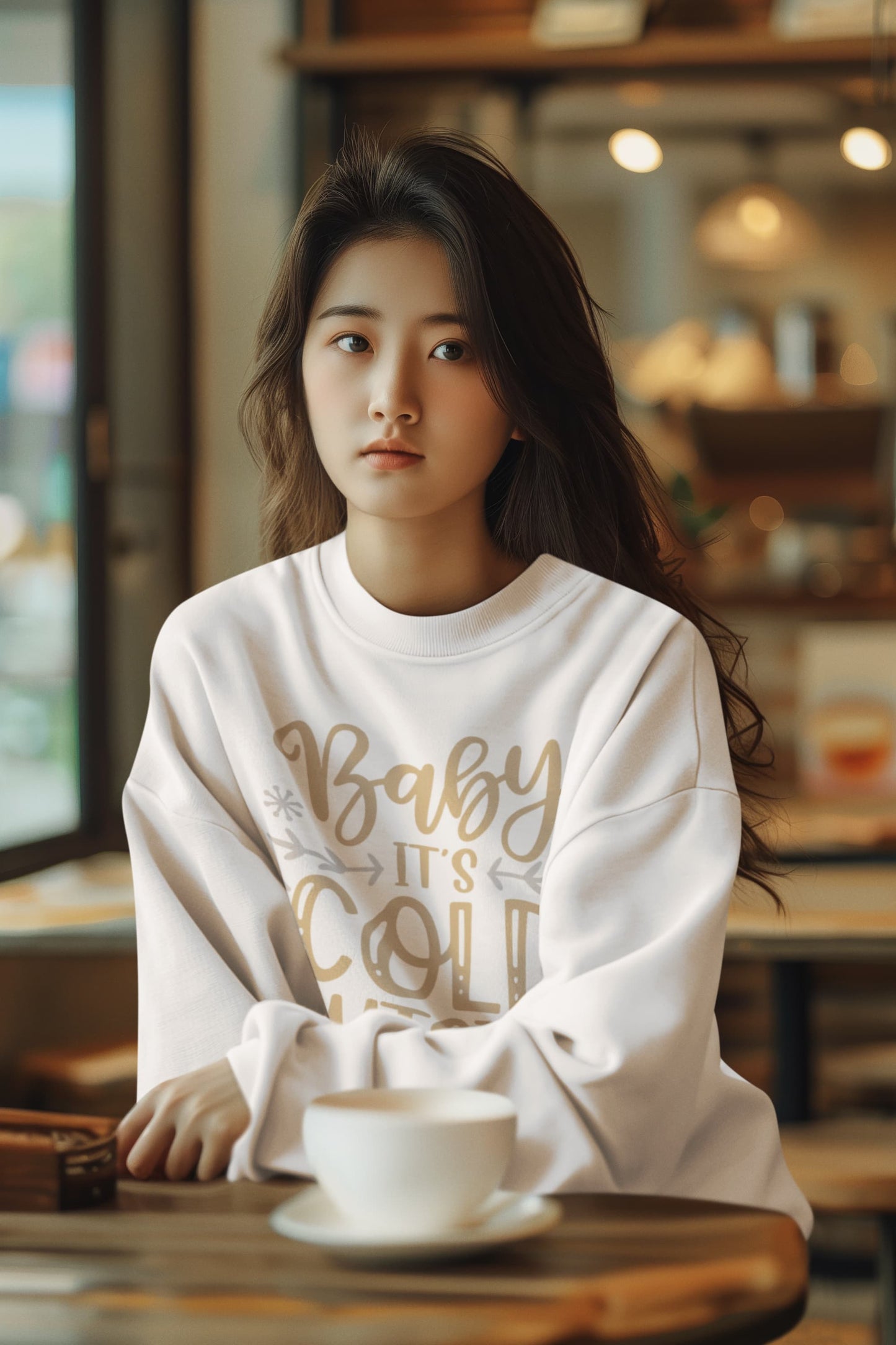Women's White Sweatshirts