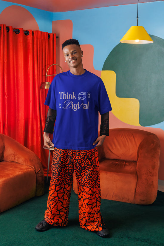 UNISEX ROYAL BLUE OVERSIZED T-SHIRT