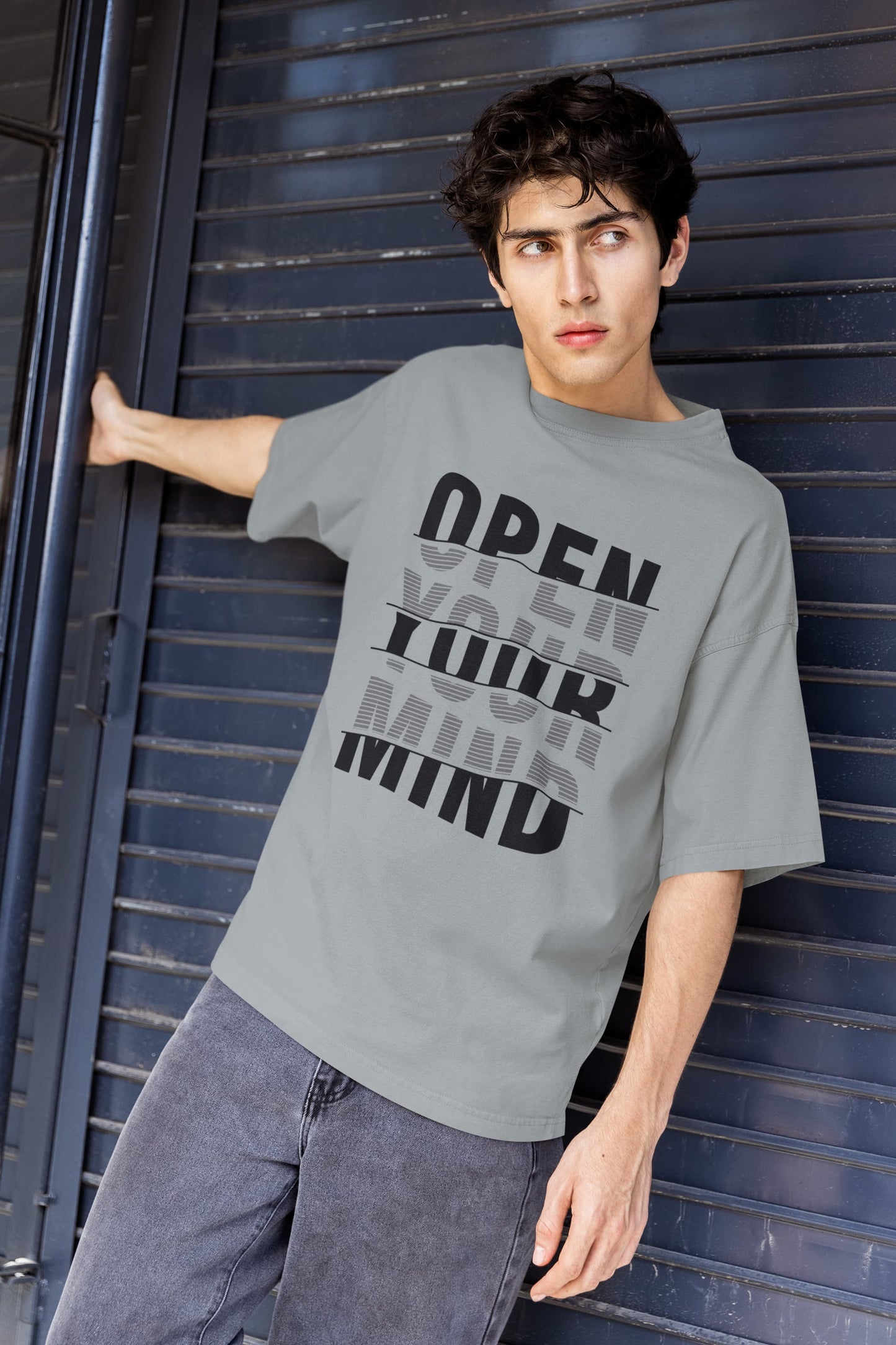 MENS SILVER FROST OVERSIZED T-SHIRT