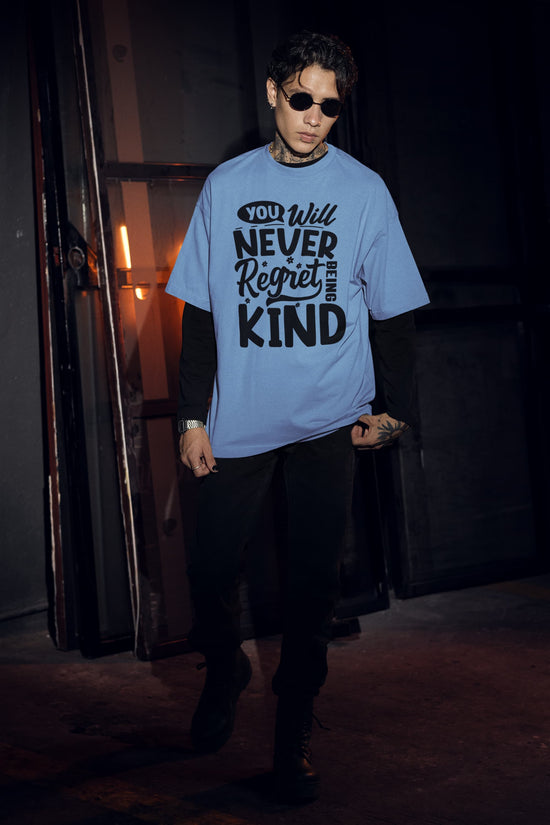 UNISEX BABY BLUE OVERSIZED T-SHIRT