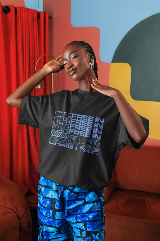 UNISEX BLACK OVERSIZED T-SHIRT