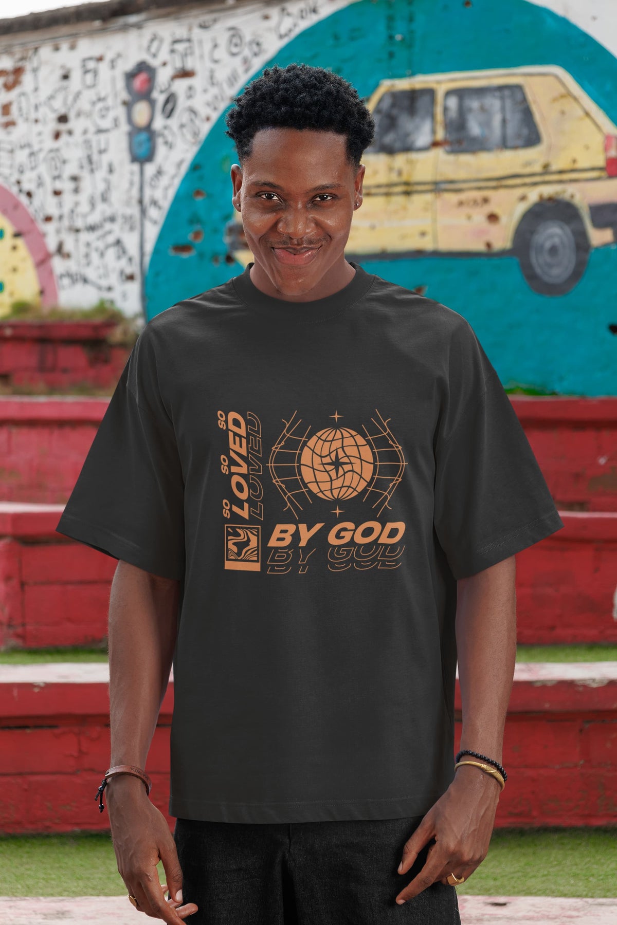 UNISEX BLACK OVERSIZED T-SHIRT