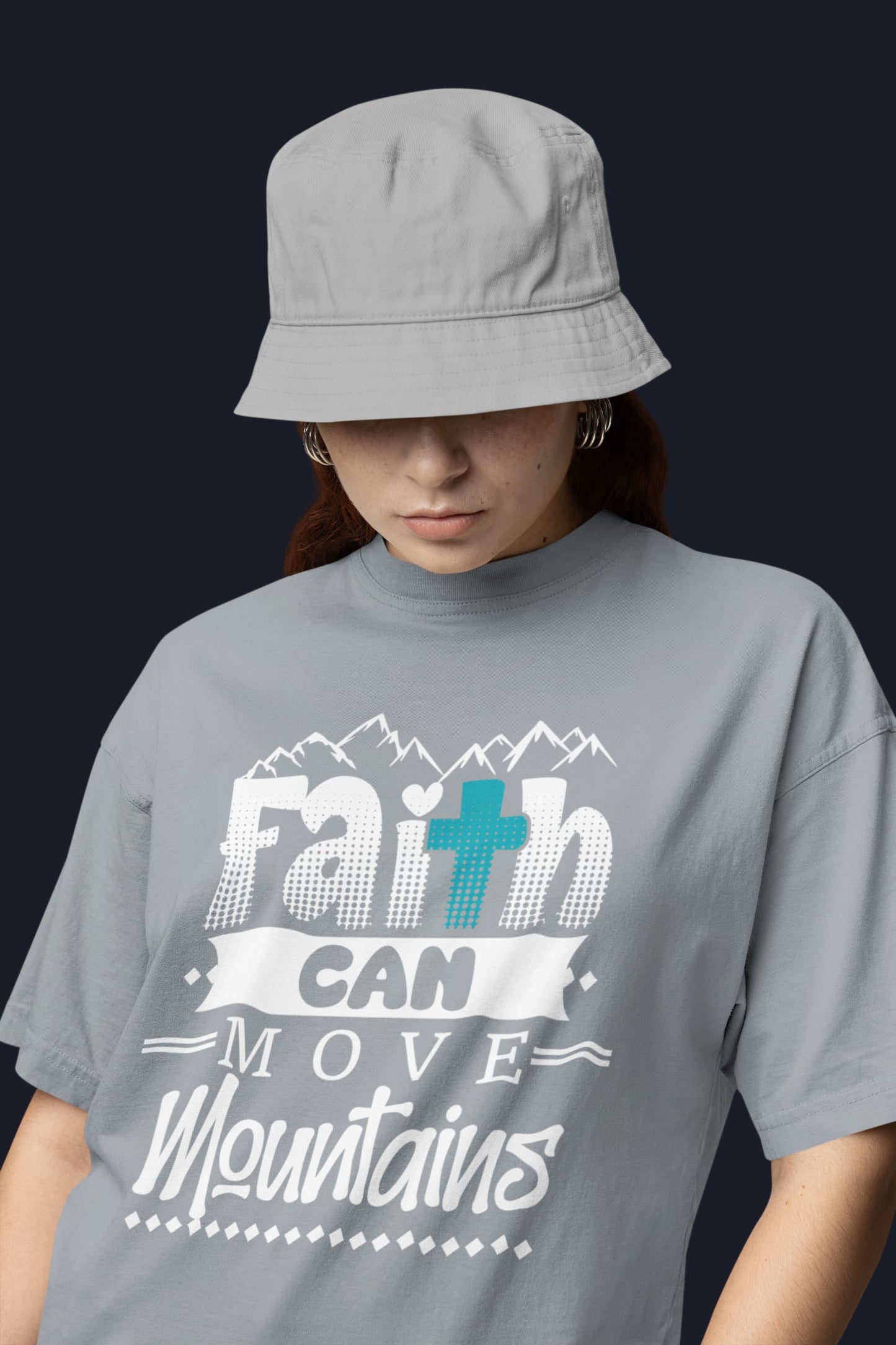 WOMENS SILVER FROST OVERSIZED ROUNDNECK T-SHIRT
