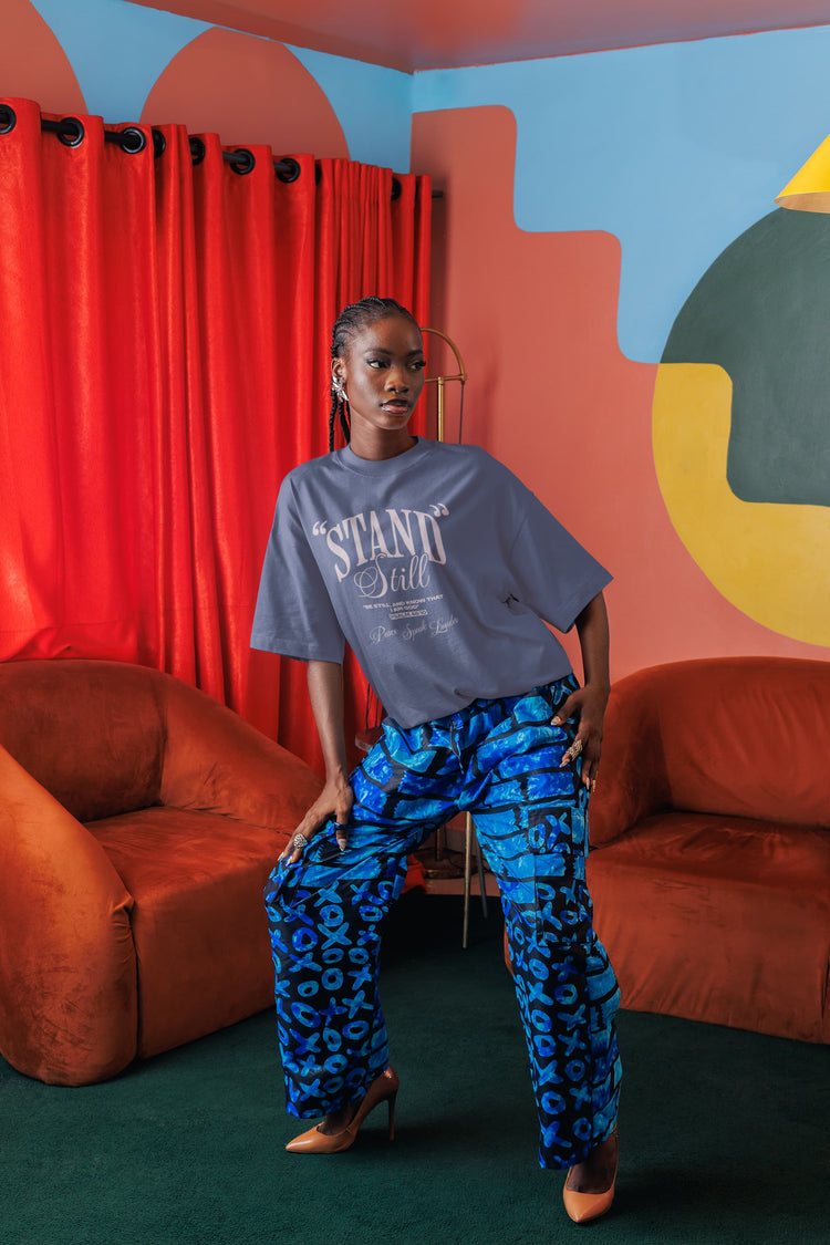 UNISEX STEEL GREY OVERSIZED T-SHIRT