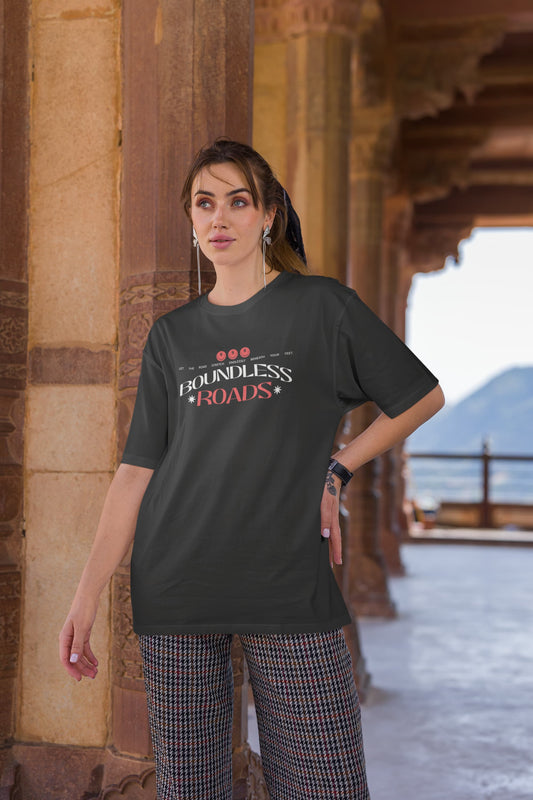 UNISEX BLACK OVERSIZED T-SHIRT