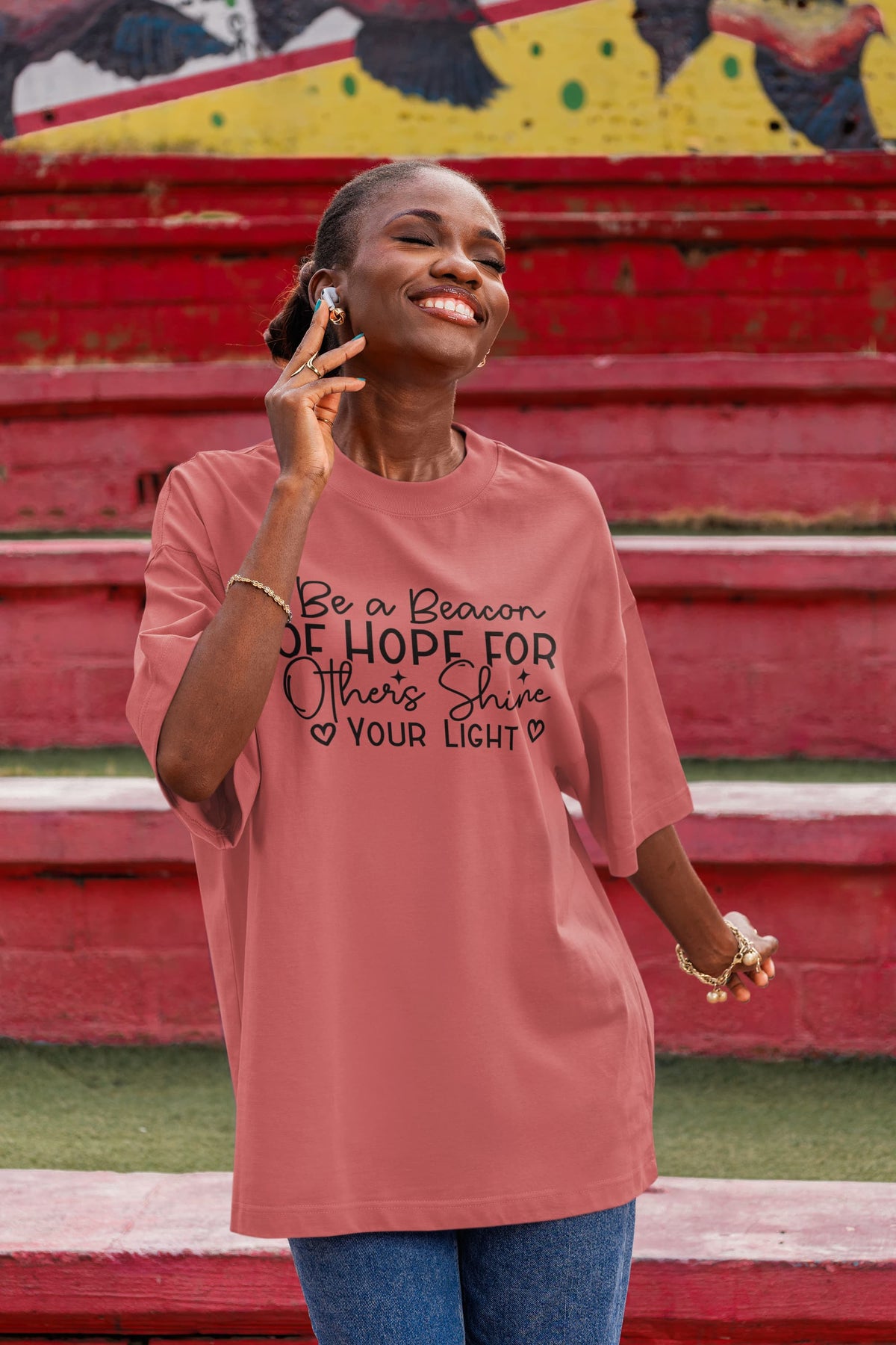 UNISEX DUSTY ROSE OVERSIZED T-SHIRT