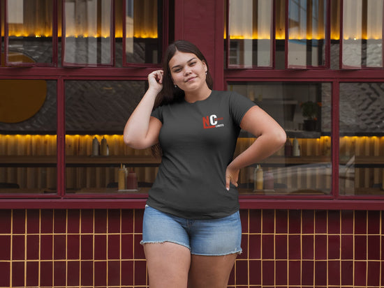 WOMEN BLACK ROUNDNECK T-SHIRT