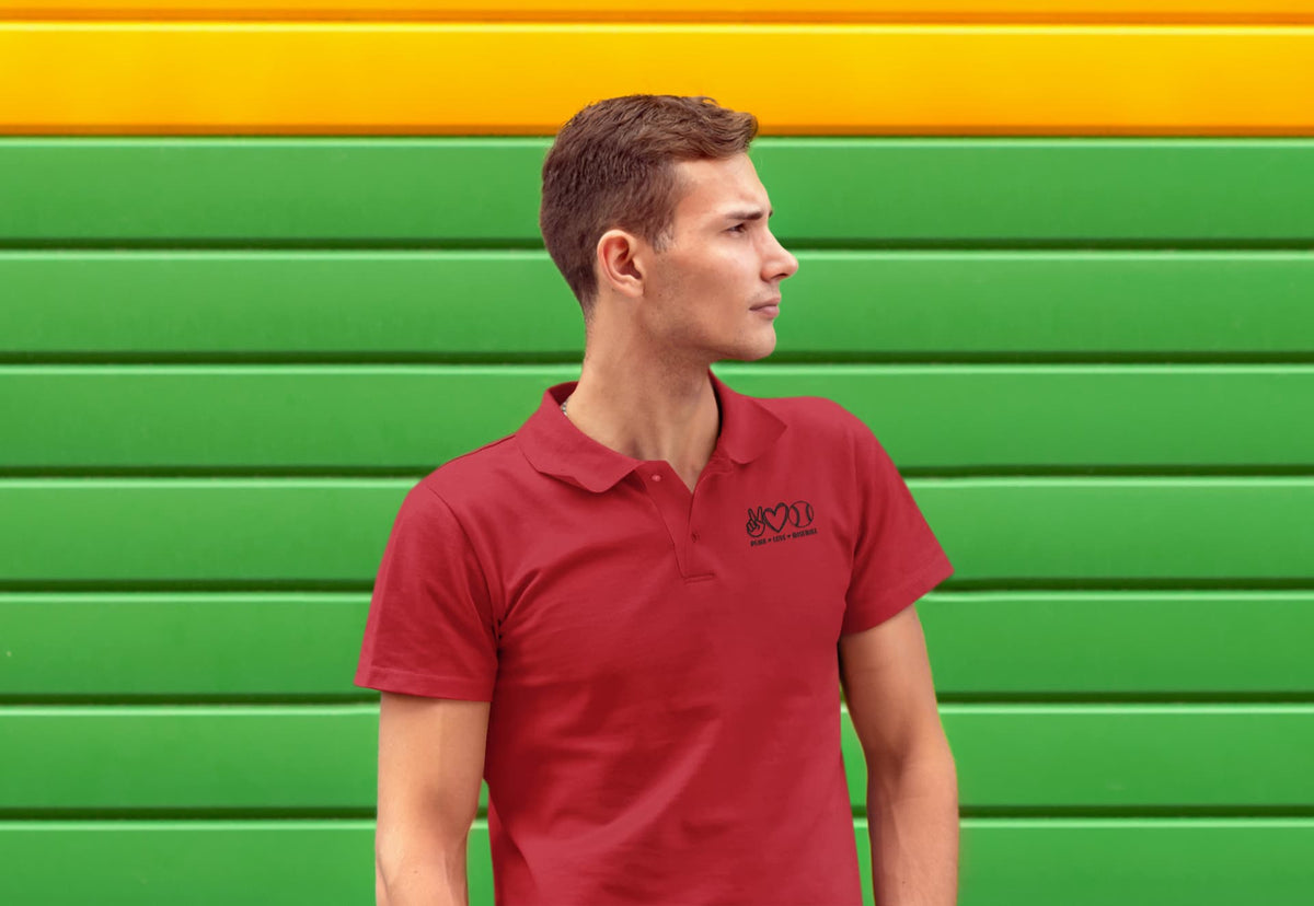 Men's Red Polo T-shirts