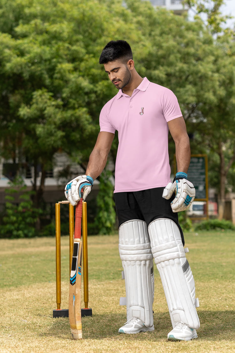 MENS LIGHT PINK POLO T-SHIRT