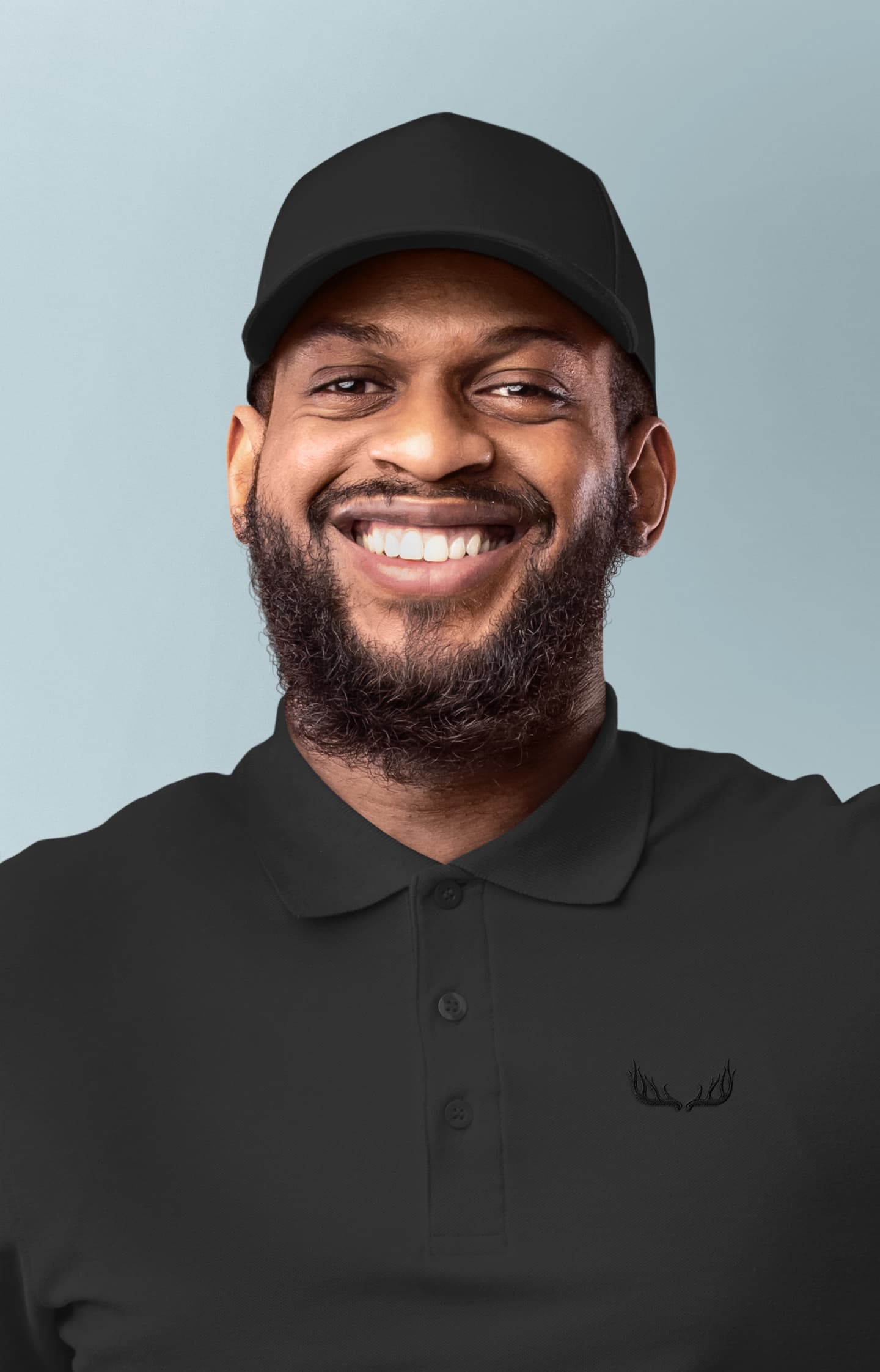 Men's Black Polo T-shirts