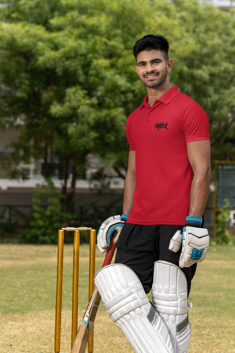 MENS RED POLO T-SHIRT