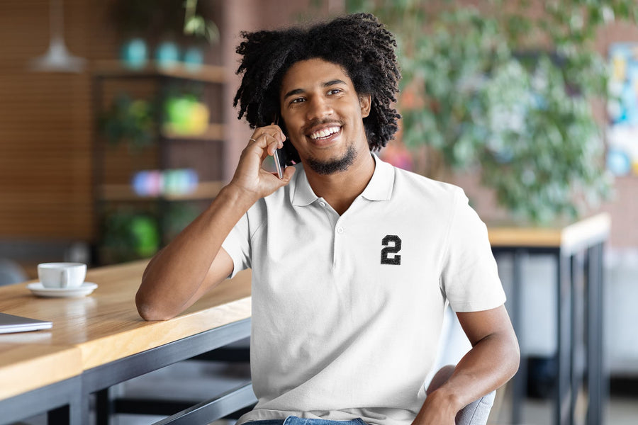 Men's White Polo T-shirts
