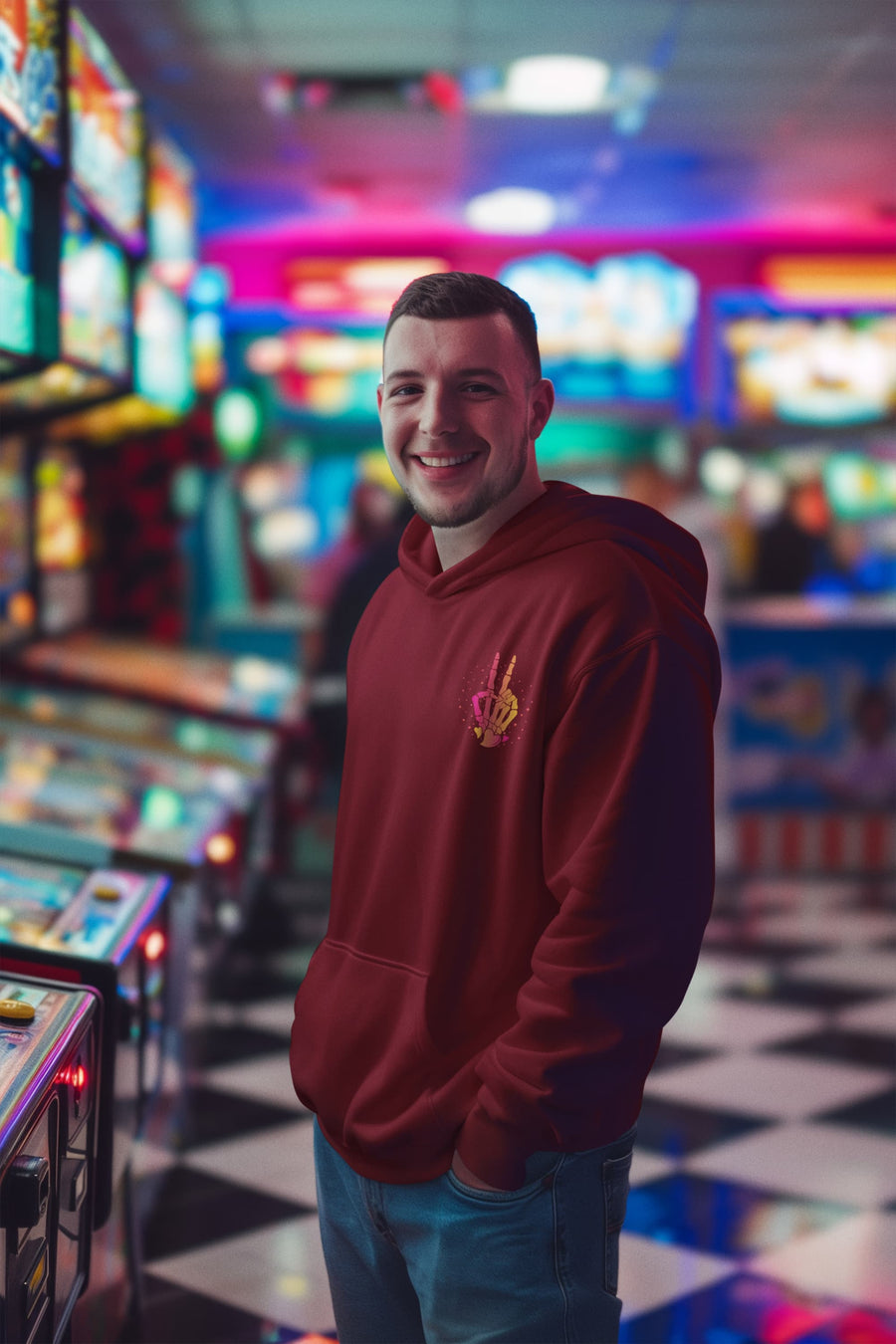 Men's Maroon Hoodies