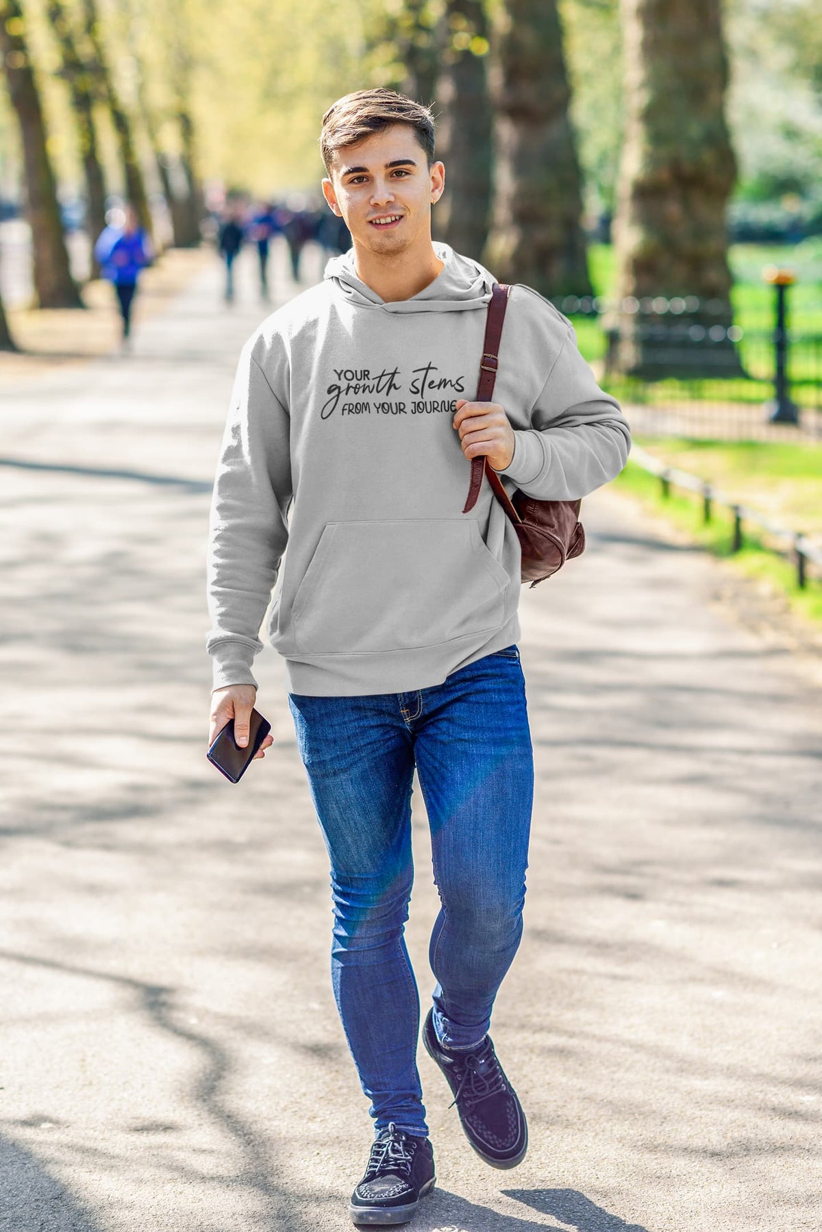 MENS MELANGE GREY HOODIES