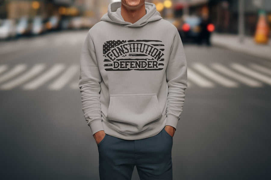 Men's Melange Grey Hoodies