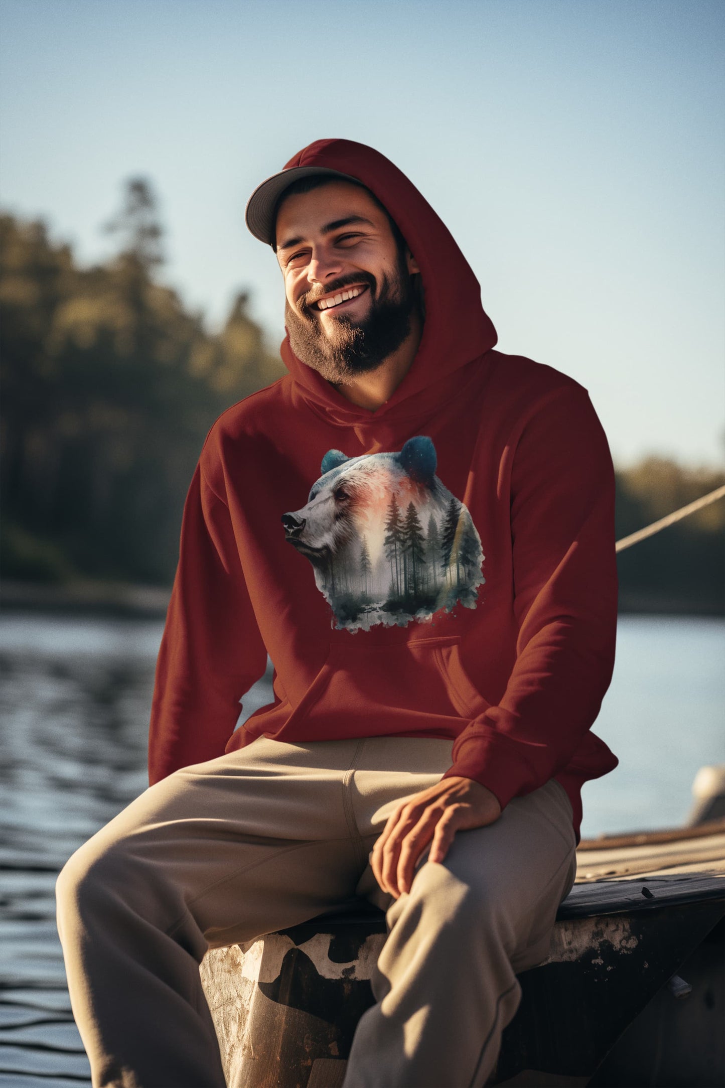 Men's Maroon Hoodies