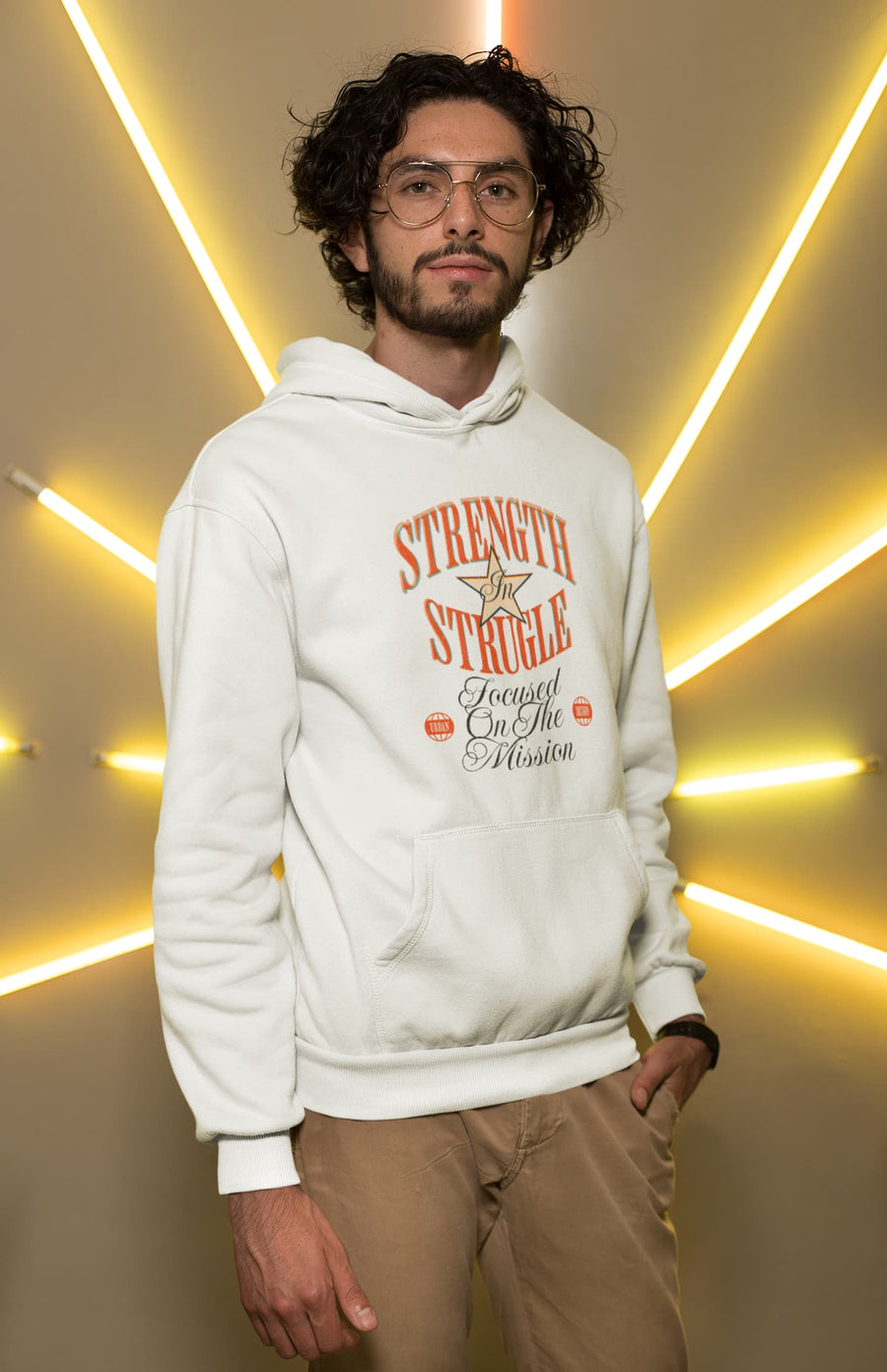 Men's White Hoodies
