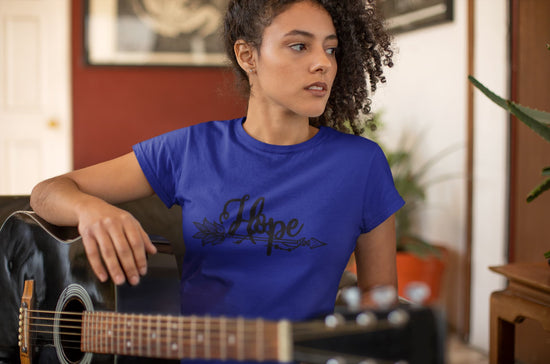 WOMENS ROYAL BLUE ROUNDNECK T-SHIRT