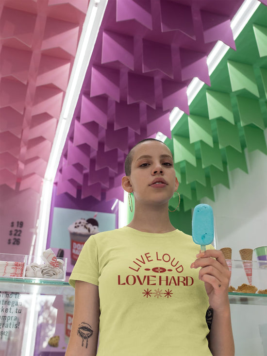 WOMENS BUTTER YELLOW ROUNDNECK T-SHIRT