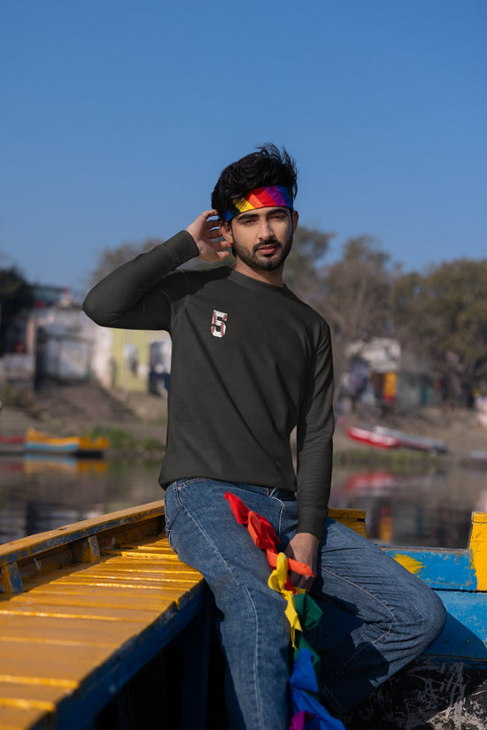 MENS BLACK SWEATSHIRTS