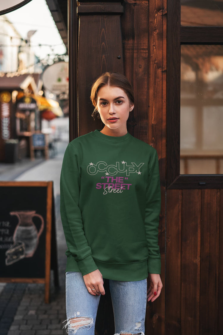 UNISEX OLIVE GREEN SWEATSHIRT