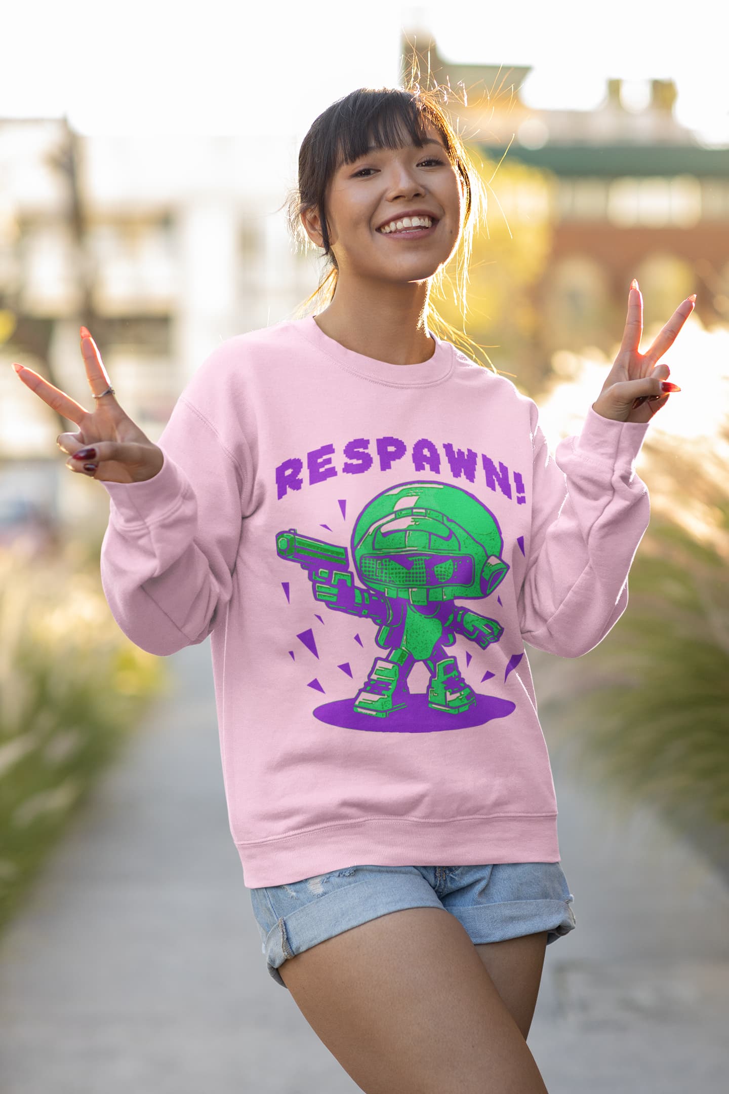 Men's Light Pink Sweatshirts