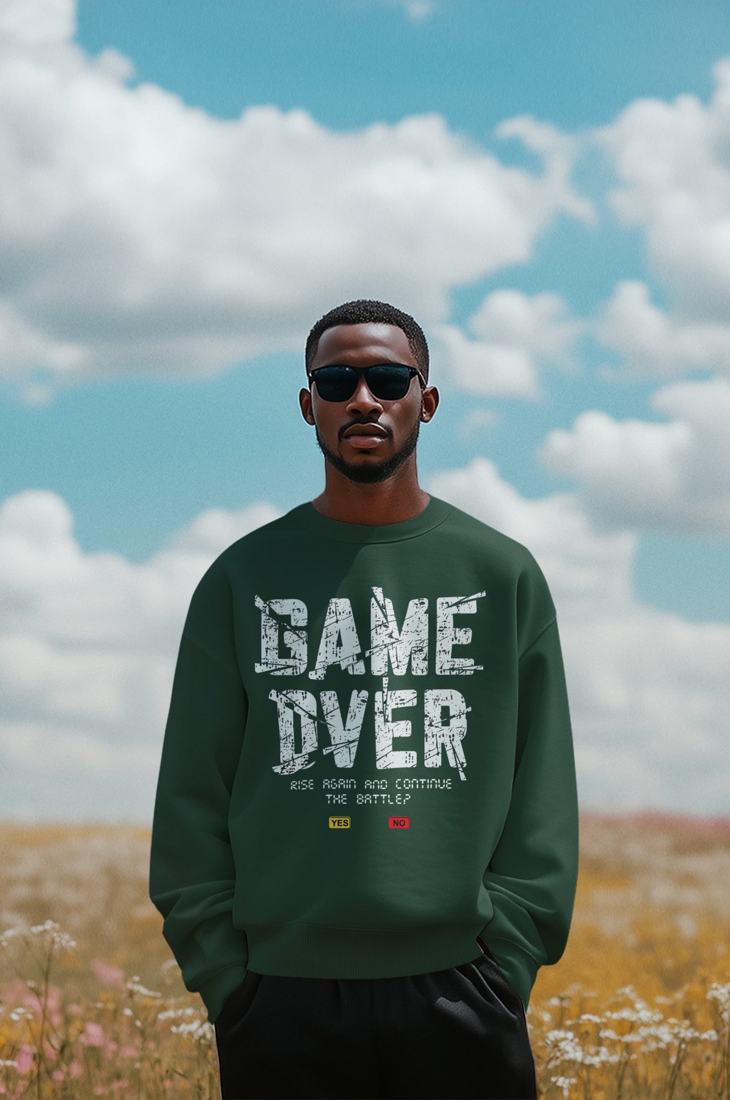 Men's Olive Green Sweatshirts