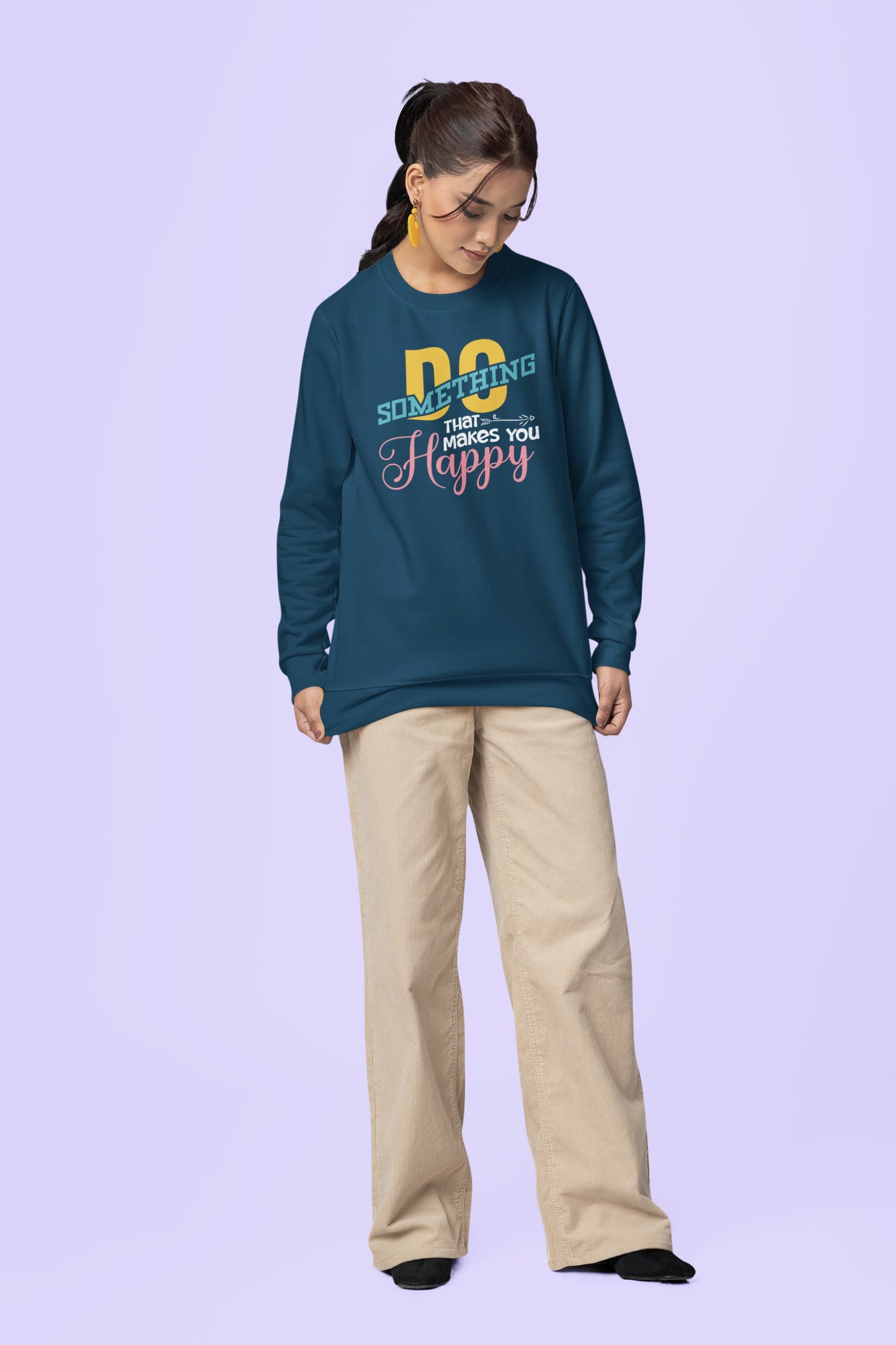 WOMENS NAVY BLUE SWEATSHIRT