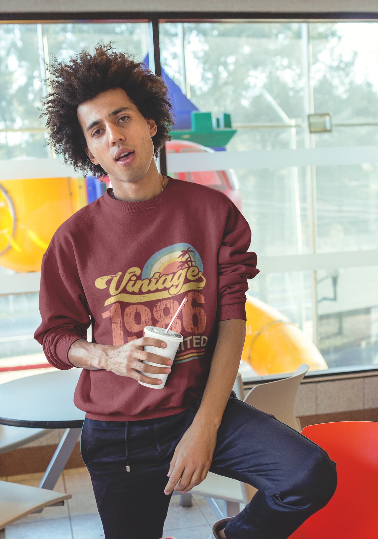 Men's Maroon Sweatshirt