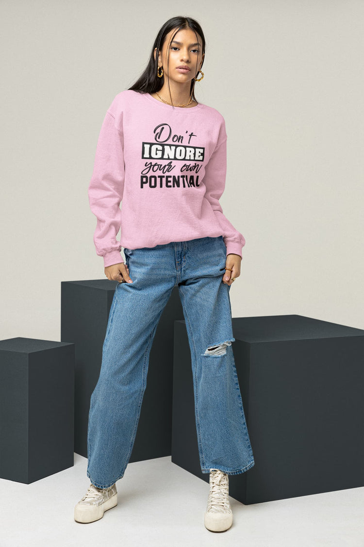 UNISEX LIGHT PINK SWEATSHIRTS